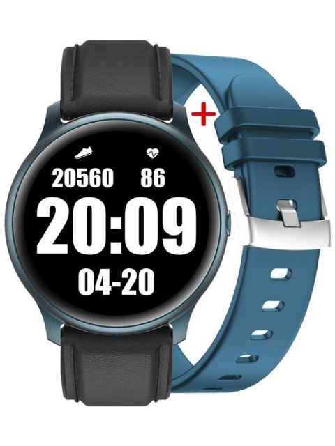 SMARTWATCH MĘSKI G. Rossi G.RSWSF1-6F1-1 blue/black + dodatkowy PASEK (sg003d) G. Rossi