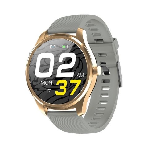 SMARTWATCH MĘSKI G. Rossi SW012-5 gold/gray + dodatkowa BRANSOLETA (sg007e) G. Rossi