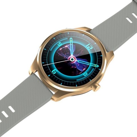SMARTWATCH MĘSKI G. Rossi SW012-5 gold/gray + dodatkowa BRANSOLETA (sg007e) G. Rossi