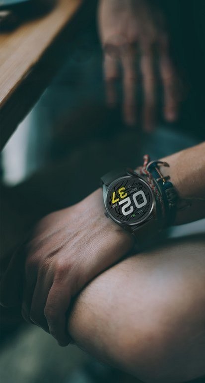 SMARTWATCH MĘSKI G. Rossi SW012-5 gold/gray + dodatkowa BRANSOLETA (sg007e) G. Rossi