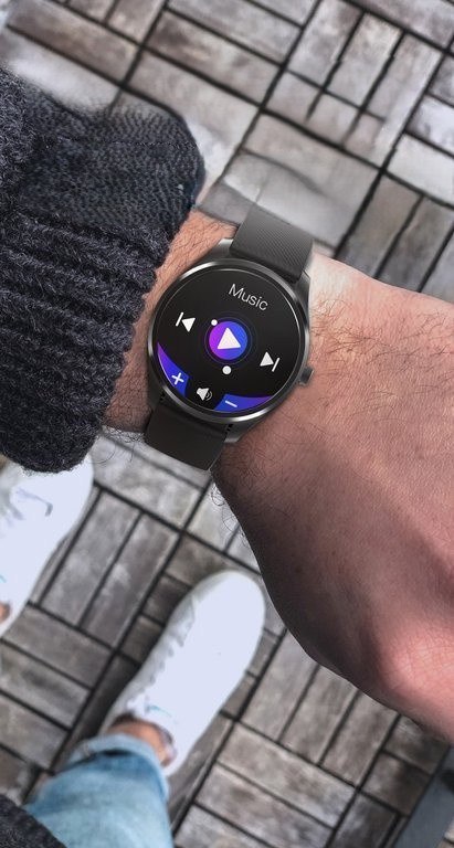 SMARTWATCH MĘSKI G. Rossi SW012-5 gold/gray + dodatkowa BRANSOLETA (sg007e) G. Rossi