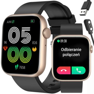 SMARTWATCH UNISEX GRAVITY GT3-2 - ROZMOWY BLUETOOTH, WŁASNE TARCZE (sg022b) Gravity