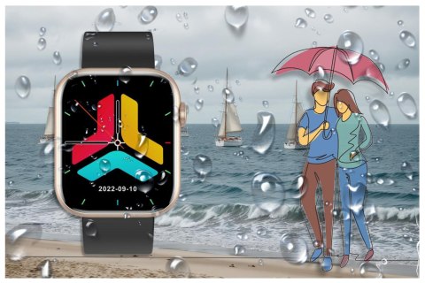 SMARTWATCH UNISEX GRAVITY GT3-2 - ROZMOWY BLUETOOTH, WŁASNE TARCZE (sg022b) Gravity