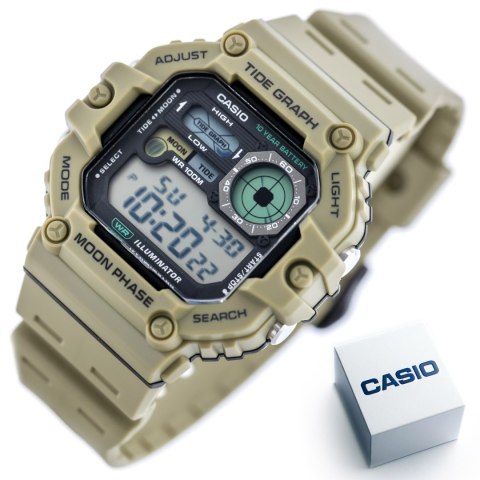 ZEGAREK MĘSKI CASIO Digital Moonphase WS-1700H-5AVDF Casio