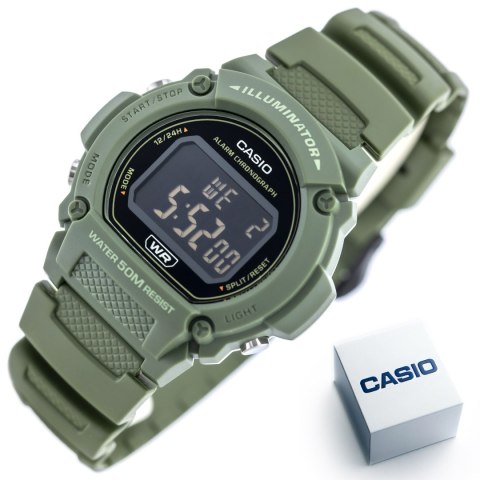 ZEGAREK MĘSKI CASIO W-219HC-3BVDF + BOX Casio