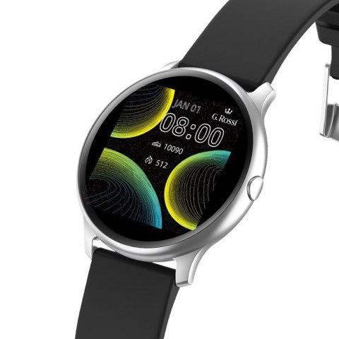 SMARTWATCH UNISEX G. Rossi SW010-13 silver/black (sg005m) G. Rossi