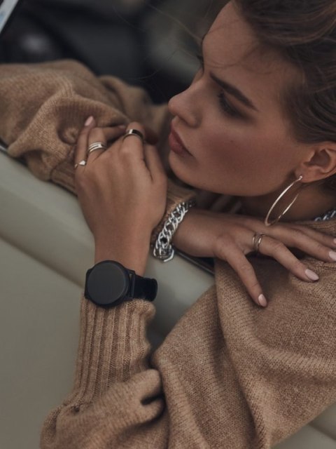 SMARTWATCH UNISEX G. Rossi SW010-13 silver/black (sg005m) G. Rossi