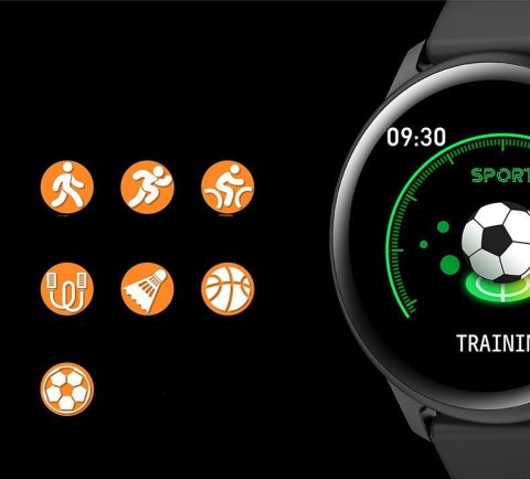 SMARTWATCH UNISEX G. Rossi SW010-13 silver/black (sg005m) G. Rossi