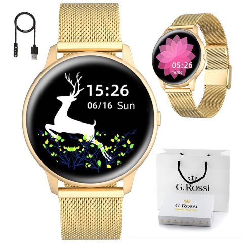 SMARTWATCH UNISEX G. Rossi SW015-5 gold (sg010e) G. Rossi