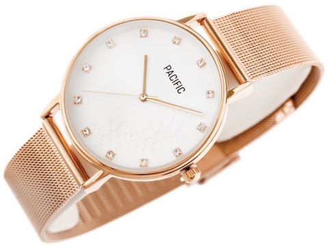 ZEGAREK DAMSKI PACIFIC X6183 - rosegold (zy670c) Pacific