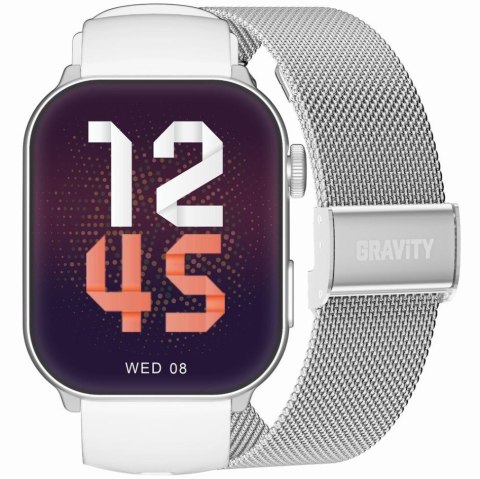 SMARTWATCH UNISEX GRAVITY GT28-10 - ROZMOWY BLUETOOTH, DODATKOWY PASEK (sg037j) Gravity