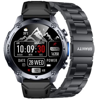 SMARTWATCH MĘSKI GRAVITY GT34-2 - AMOLED, DODATKOWA BRANSOLETA (sg060b) Gravity