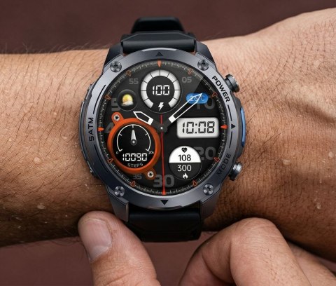 SMARTWATCH MĘSKI GRAVITY GT34-2 - AMOLED, DODATKOWA BRANSOLETA (sg060b) Gravity