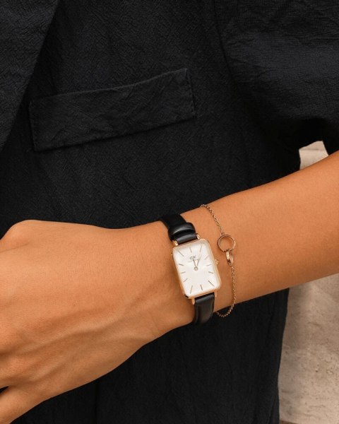 ZEGAREK DAMSKI DANIEL WELLINGTON DW00100434 - Quadro Pressed Sheffield Gold 32mm + BOX Daniel Wellington
