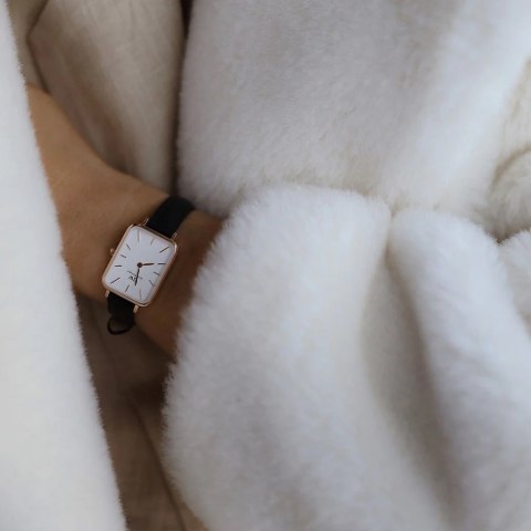 ZEGAREK DAMSKI DANIEL WELLINGTON DW00100434 - Quadro Pressed Sheffield Gold 32mm + BOX Daniel Wellington