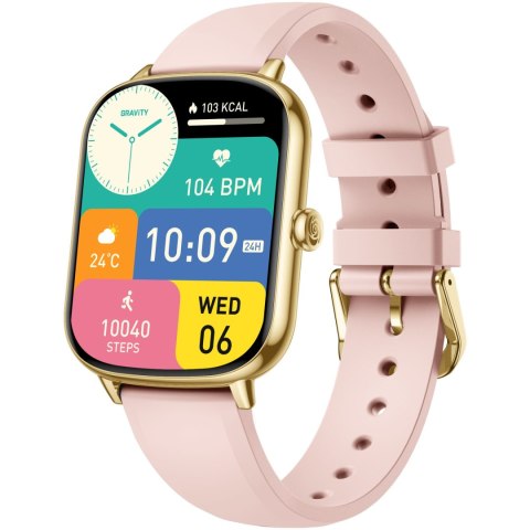 SMARTWATCH DAMSKI GRAVITY GT30-1 - ROZMOWY BLUETOOTH, DODATKOWY PASEK (sg058a) Gravity