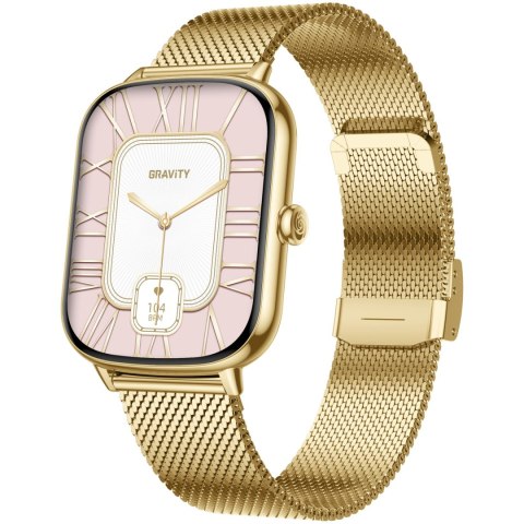 SMARTWATCH DAMSKI GRAVITY GT30-1 - ROZMOWY BLUETOOTH, DODATKOWY PASEK (sg058a) Gravity