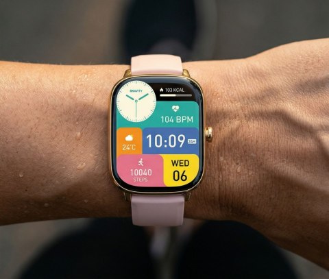 SMARTWATCH DAMSKI GRAVITY GT30-1 - ROZMOWY BLUETOOTH, DODATKOWY PASEK (sg058a) Gravity