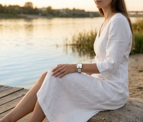SMARTWATCH DAMSKI GRAVITY GT30-2 - ROZMOWY BLUETOOTH, DODATKOWY PASEK (sg058b) Gravity