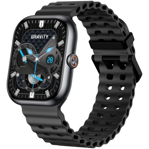 SMARTWATCH MĘSKI GRAVITY GT29-1 - ROZMOWY BLUETOOTH, DODATKOWY PASEK (sg057a) Gravity