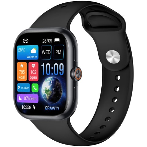 SMARTWATCH MĘSKI GRAVITY GT29-1 - ROZMOWY BLUETOOTH, DODATKOWY PASEK (sg057a) Gravity