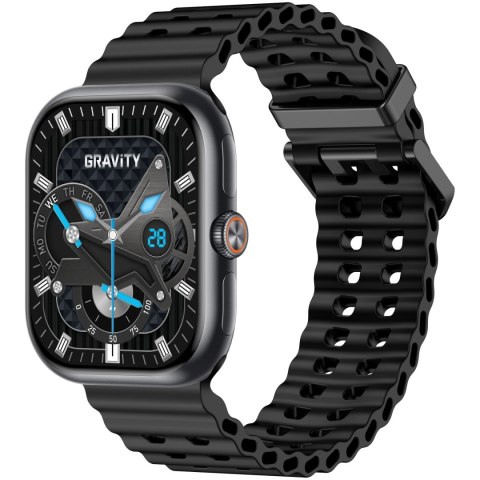 SMARTWATCH MĘSKI GRAVITY GT29-1 - ROZMOWY BLUETOOTH, DODATKOWY PASEK (sg057a) Gravity