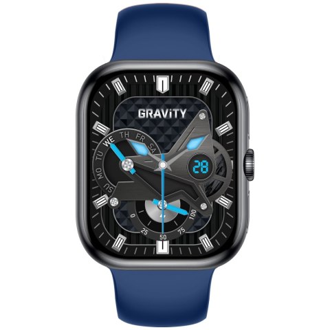 SMARTWATCH MĘSKI GRAVITY GT29-2 - ROZMOWY BLUETOOTH, DODATKOWY PASEK (sg057b) Gravity