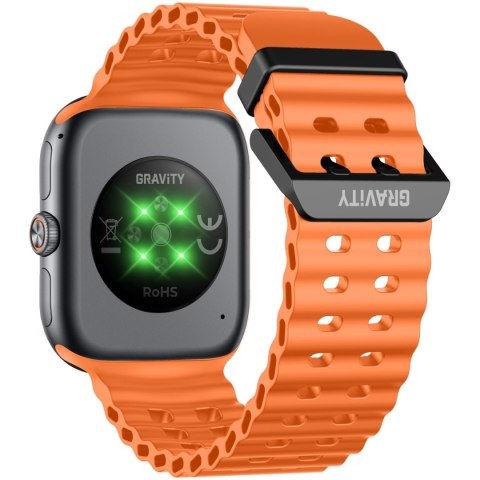SMARTWATCH MĘSKI GRAVITY GT29-2 - ROZMOWY BLUETOOTH, DODATKOWY PASEK (sg057b) Gravity