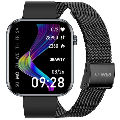 SMARTWATCH MĘSKI GRAVITY GT45-5- DODATKOWA BRANSOLETA (sg059e) Gravity