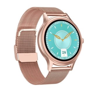 SMARTWATCH DAMSKI PACIFIC 18-1 - BRANSOLETA + PASEK: Rosegold / Różowy (sy015a) Pacific