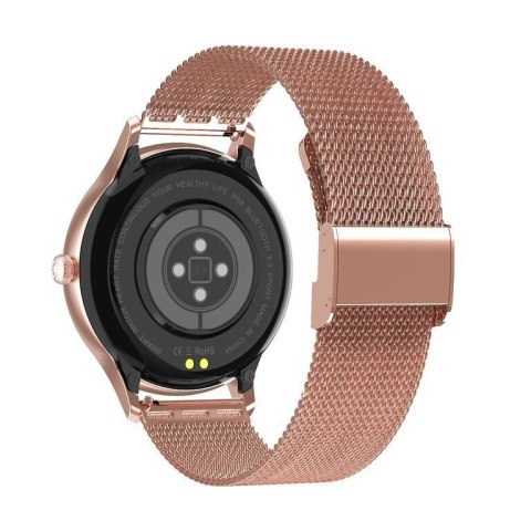SMARTWATCH DAMSKI PACIFIC 18-1 - BRANSOLETA + PASEK: Rosegold / Różowy (sy015a) Pacific