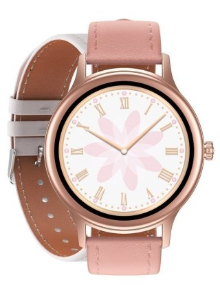 SMARTWATCH DAMSKI PACIFIC 18-6 - DWA PASKI: Różowy / Biały (sy015f) Pacific