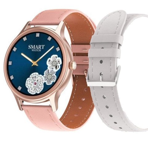 SMARTWATCH DAMSKI PACIFIC 18-6 - DWA PASKI: Różowy / Biały (sy015f) Pacific