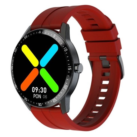 SMARTWATCH MĘSKI G. Rossi SW018-4 black/red (sg012d) WŁASNE TARCZE G. Rossi