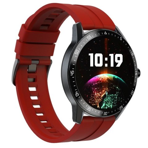 SMARTWATCH MĘSKI G. Rossi SW018-4 black/red (sg012d) WŁASNE TARCZE G. Rossi