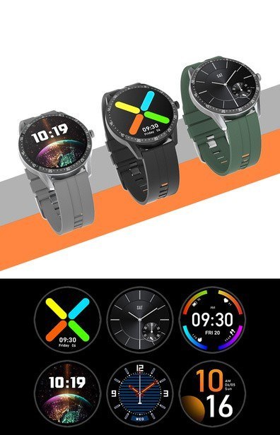SMARTWATCH MĘSKI G. Rossi SW018-4 black/red (sg012d) WŁASNE TARCZE G. Rossi