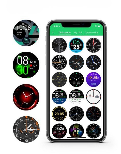 SMARTWATCH MĘSKI G. Rossi SW018-5 black/blue (sg012e) WŁASNE TARCZE G. Rossi