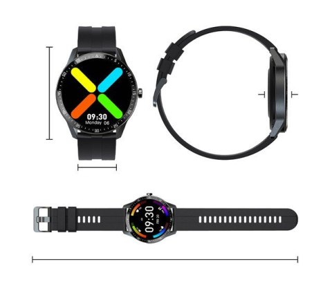 SMARTWATCH MĘSKI G. Rossi SW018-5 black/blue (sg012e) WŁASNE TARCZE G. Rossi