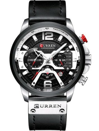 ZEGAREK MĘSKI CURREN 8329 (zc027a) - CHRONOGRAF + BOX Curren
