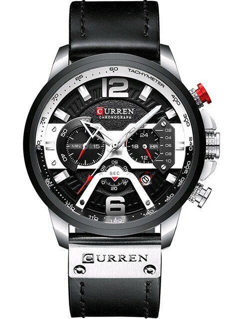 ZEGAREK MĘSKI CURREN 8329 (zc027a) - CHRONOGRAF + BOX Curren
