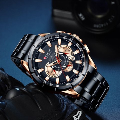 ZEGAREK MĘSKI CURREN 8363 (zc018d) - CHRONOGRAF Curren
