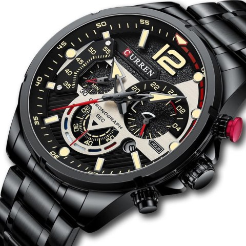 ZEGAREK MĘSKI CURREN 8395 (zc019b) - CHRONOGRAF Curren