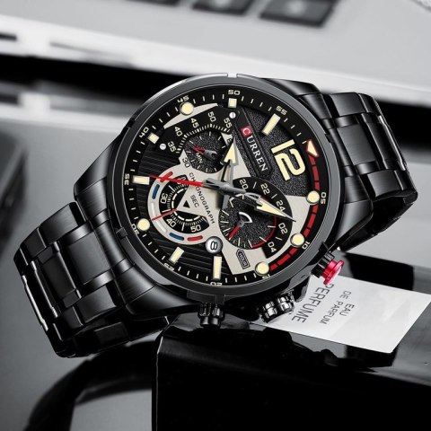 ZEGAREK MĘSKI CURREN 8395 (zc019b) - CHRONOGRAF Curren