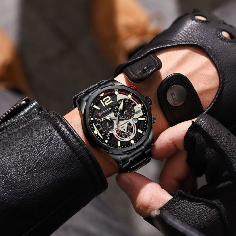 ZEGAREK MĘSKI CURREN 8395 (zc019b) - CHRONOGRAF Curren