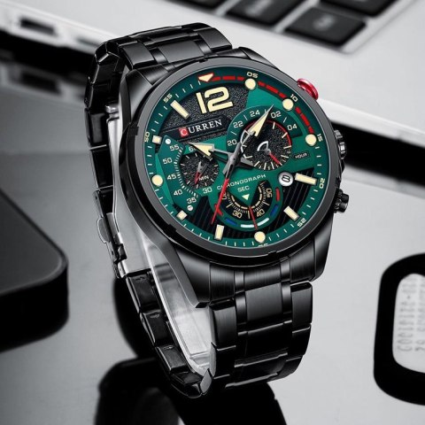 ZEGAREK MĘSKI CURREN 8395 (zc019c) - CHRONOGRAF Curren