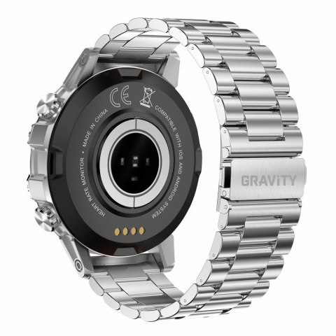 SMARTWATCH MĘSKI GRAVITY GT9-3 - WYKONYWANIE POŁĄCZEŃ, CIŚNIENIOMIERZ (sg021c) Gravity