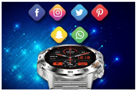SMARTWATCH MĘSKI GRAVITY GT9-3 - WYKONYWANIE POŁĄCZEŃ, CIŚNIENIOMIERZ (sg021c) Gravity