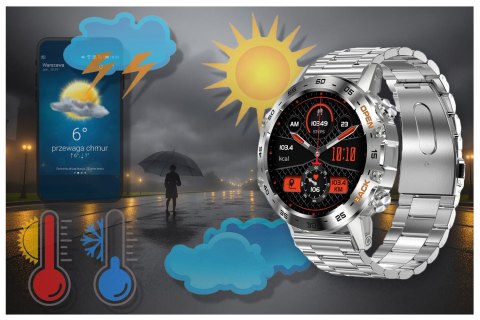 SMARTWATCH MĘSKI GRAVITY GT9-3 - WYKONYWANIE POŁĄCZEŃ, CIŚNIENIOMIERZ (sg021c) Gravity