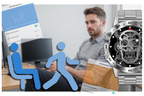 SMARTWATCH MĘSKI GRAVITY GT9-3 - WYKONYWANIE POŁĄCZEŃ, CIŚNIENIOMIERZ (sg021c) Gravity