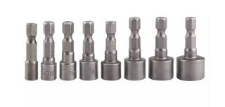 ZESTAW NASADEK DO WKRĘTARKI 5/6/7/8/9/10/11/13MM, HEX 8 SZT